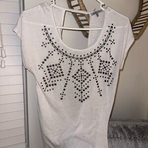 White studded woman’s tops